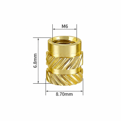 M6X6.8mm Pirinç Insert (10000+ adet)
